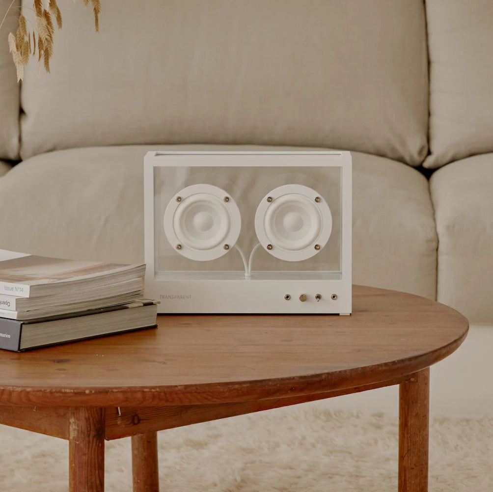 Transparent Small Transparent Speaker (White)